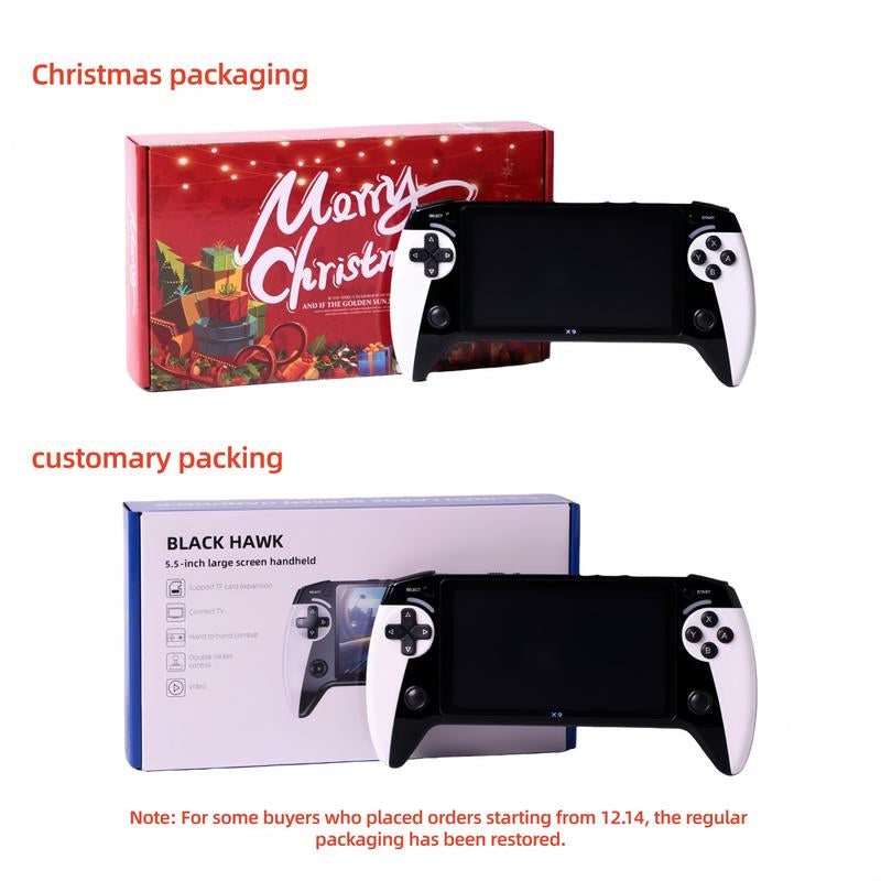 Ultimate Portable Retro Game Console with 5.5-Inch HD Screen - Play 10 Classic Emulators Anywhere! Perfect Gift for Birthdays, Father's Day & Christmas!