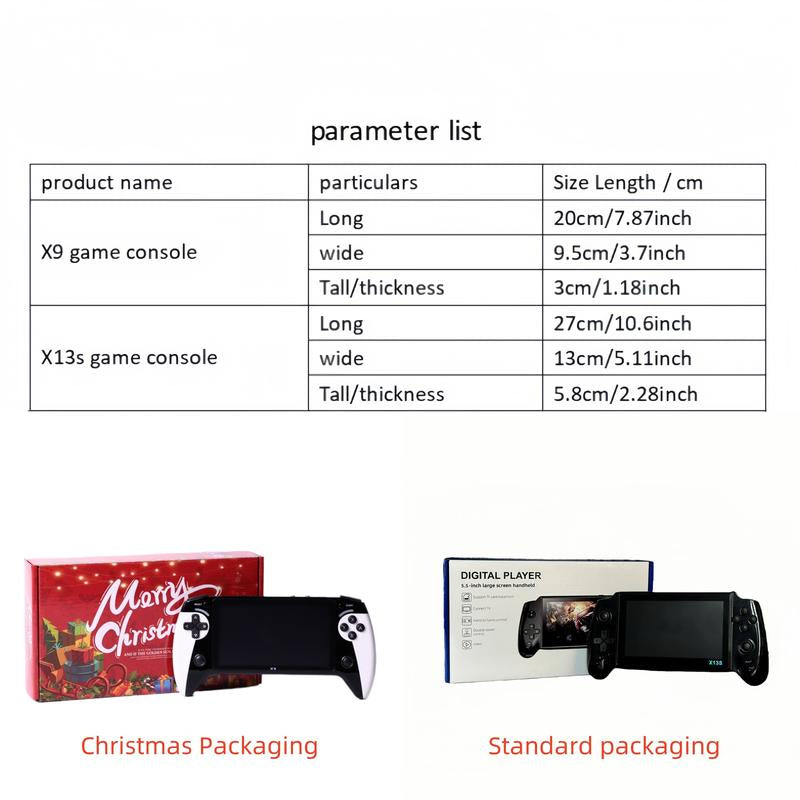 Ultimate Portable Retro Game Console with 5.5-Inch HD Screen - Play 10 Classic Emulators Anywhere! Perfect Gift for Birthdays, Father's Day & Christmas!