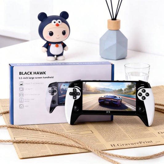 Ultimate Portable Retro Game Console with 5.5-Inch HD Screen - Play 10 Classic Emulators Anywhere! Perfect Gift for Birthdays, Father's Day & Christmas!