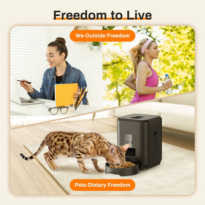 Revolutionize Your Pet's Feeding Routine with the HEYBO Smart Pet Feeder - Automatic 2L Capacity for Cats & Small Dogs